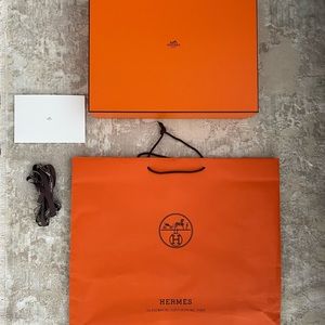 Hermes Blanket Large Item Box with Shopping Bag